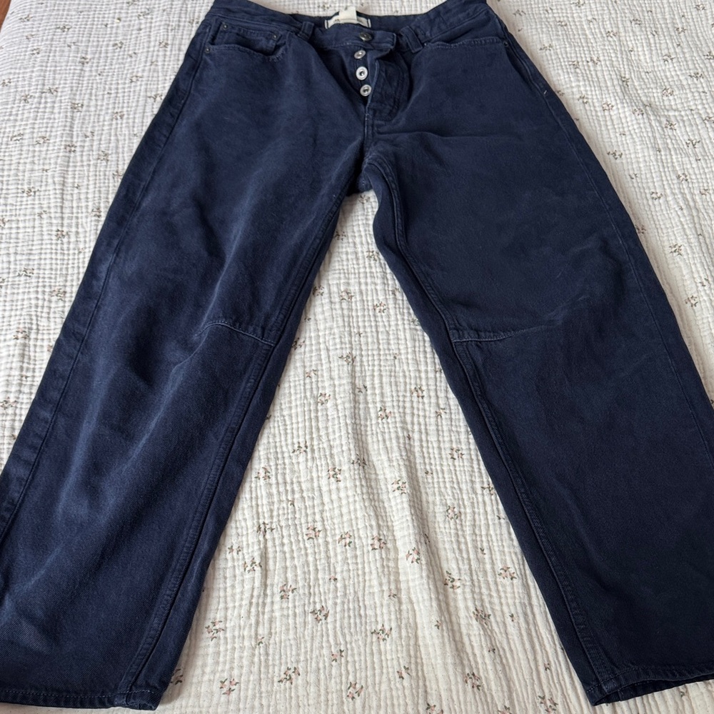 Madewell Women's Navy Cargo Jeans